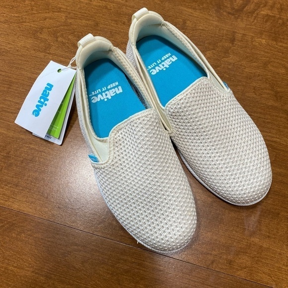 NATIVE New With Tags Cruz Bone White Shell White unisex sneakers lightweight - Picture 3 of 10